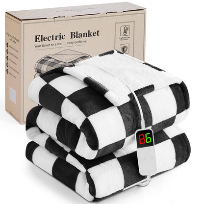 Pink Heated Blanket Electric Throw 50"X60", Heating Blanket Throw