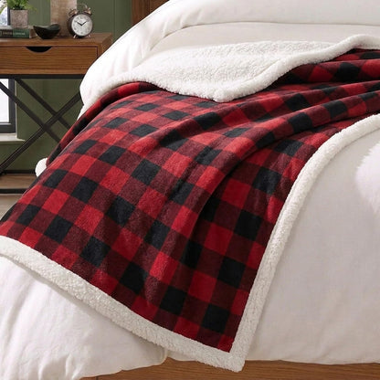 Eddie Bauer - Sherpa Reverse Throw Blanket for Bed or Couch, 50 x 60