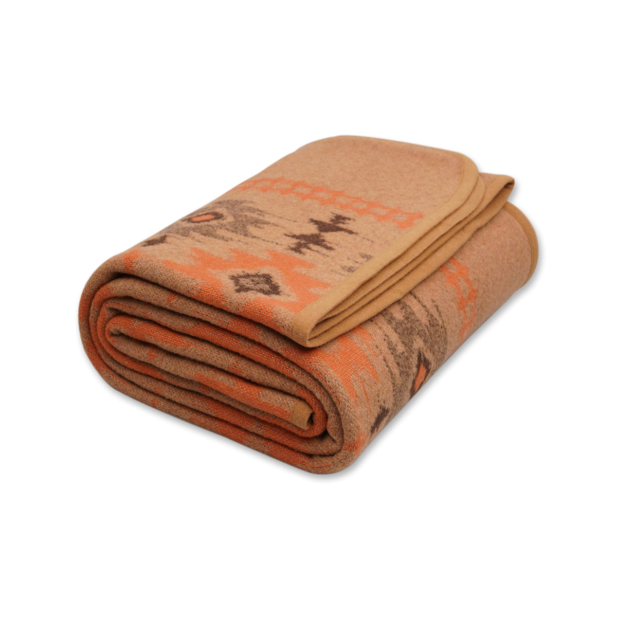 ACUSHLA Merino Wool Camping Blanket Warm Outdoor Travel Throw,Morocco Grey