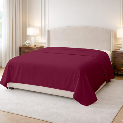 Kotton Culture 100% Egyptian Cotton 1 Pc Flat Sheet - 600 Thread Count, Soft and Crisp, Breathable, Top Sheet Only, Ultra Premium Sateen Weave Queen Bed Sheets, Cotton Flat Sheet (Chocolate)