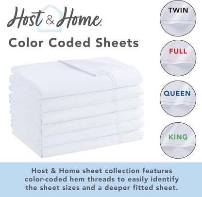 Arkwright Bulk Twin Flat Sheets - Pack of 6 - Soft Brushed Microfiber Hypoallergenic Top Sheet only with Wrinkle Resistant, Bedding Essentials for Hosts and Hotels, Ivory
