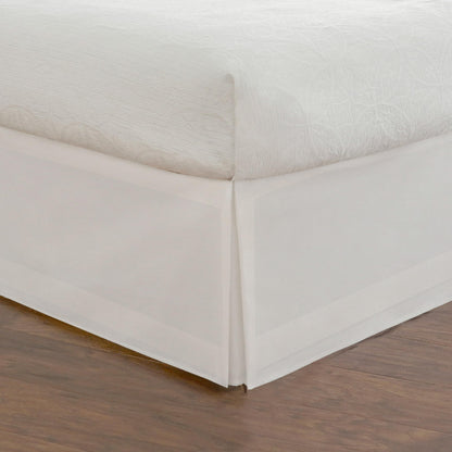 Fresh Ideas Bedding Tailored Bedskirt, Classic 14” Drop Length, Pleated Styling, Queen, Ivory