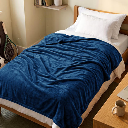 Utopia Bedding Ultra Soft Fleece Bed Blanket Twin Size Grey (60x80 Inches)