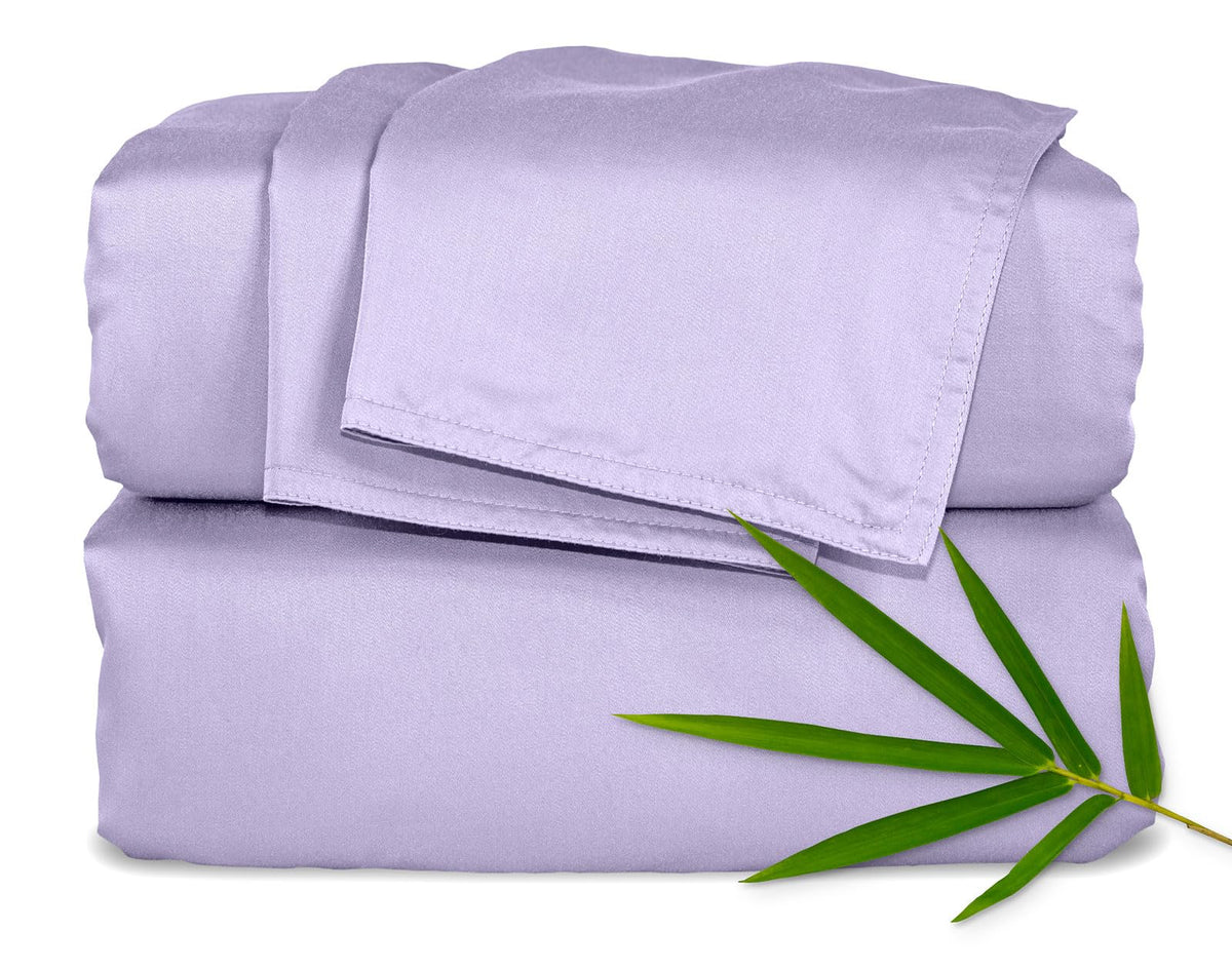 King Sheets by Pure Bamboo, Genuine 100% Organic Viscose Derived from Bamboo Bed Sheet Set, Soft & Cooling, Double Stitching, 2 Year Quality Promise (King, White)