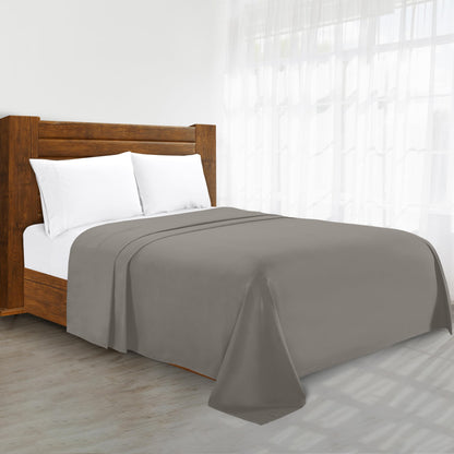 Luxury Flat Sheet on Amazon Elegant Comfort Wrinkle-Free 1500 Premier Hotel Quality 1-Piece Flat Sheet, Queen Size, White