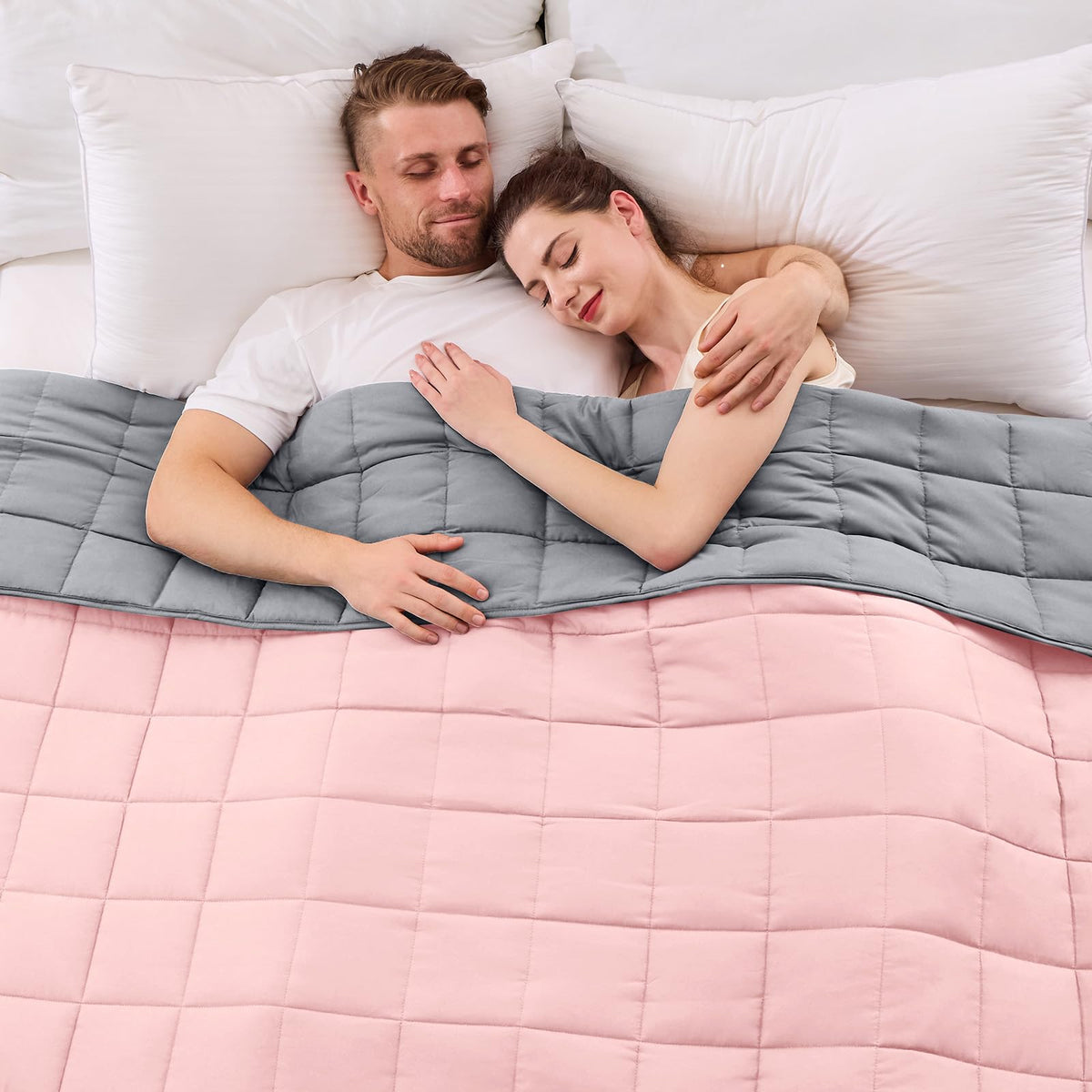 yescool Weighted Blanket for Adults 20lbs Queen Size, 60" x 80", Grey
