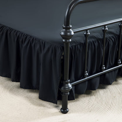 Bed Skirt Queen Size Ruffled Bed Skirt with Split Corners