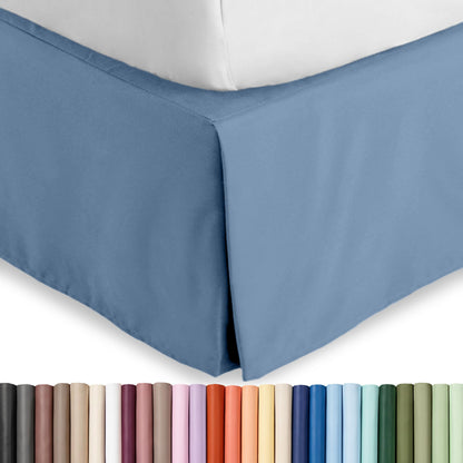 Bare Home Bed Skirt 15-Inch Drop 1800 Ultra-Soft (Queen, Antique White)