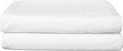 Elegant Comfort Premium Hotel Quality 1-Piece Flat Sheet, Luxury & Softest 1500 Thread Count Egyptian Quality Bedding Flat Sheet, Wrinkle, Stain and Fade Resistant, Queen, White