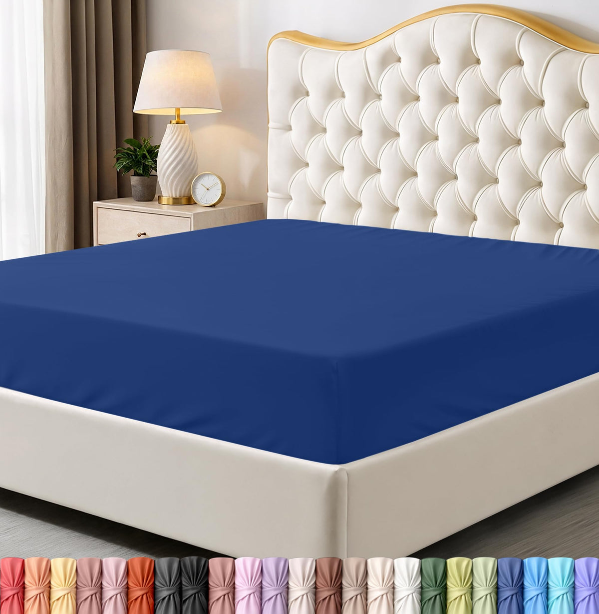 Pack of 6 Twin Fitted Sheet, Fits Up to 15 Inch Deep Pocket, White