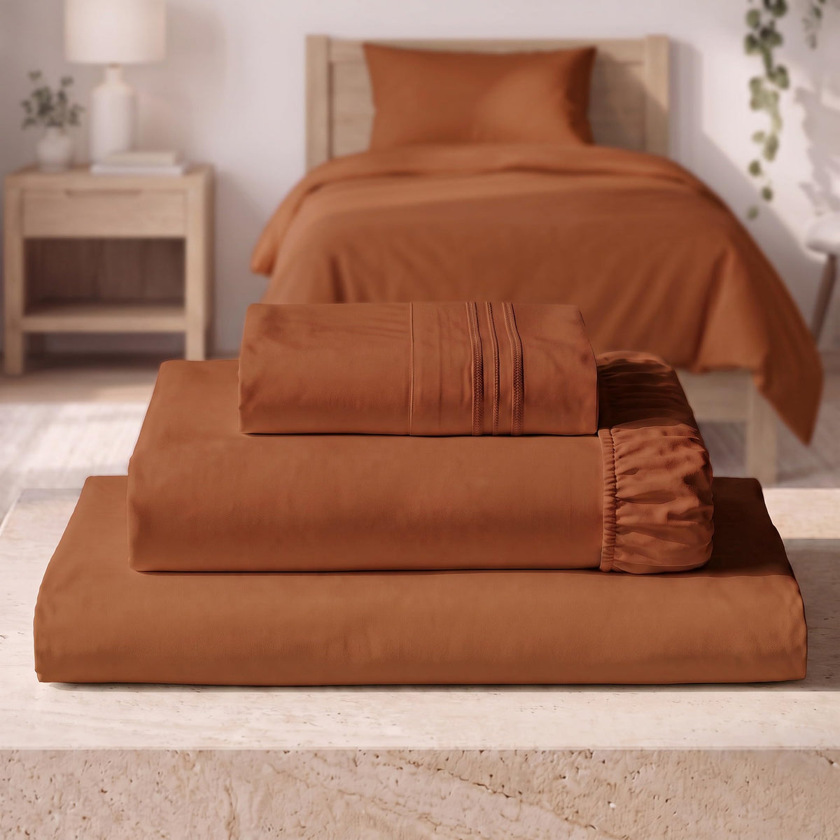 Mellanni Iconic 4-Piece, Ultra Soft Sheet Set (Queen, White)