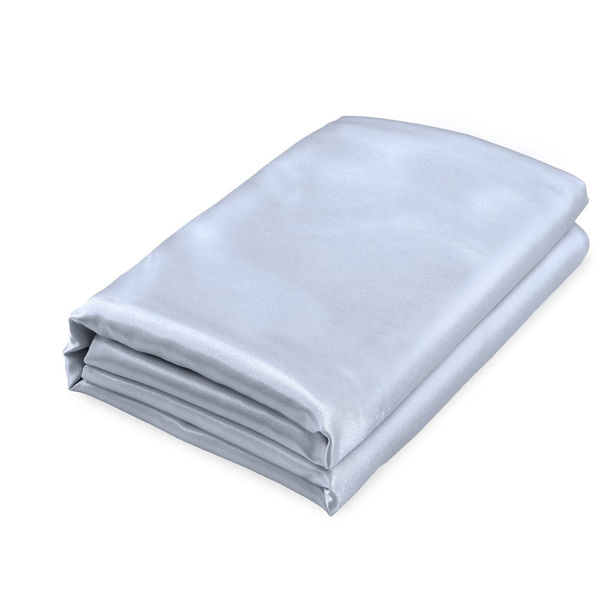 Homiest Black Satin Flat Sheet, Full Silky Bed Top Sheet Only