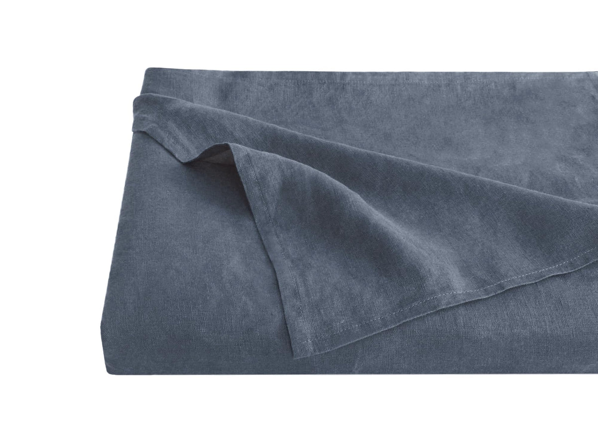 S VICTORY SYMBOL 100% Organic Linen Flat Sheet 1 Piece-Stone Washed French Flax Twin Size Bedding,Soft Flat Top Sheet Breathable(66"x96",Creamy White)