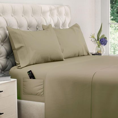 DREAMCARE King Size Sheets Set - King - Extra Deep - Gray