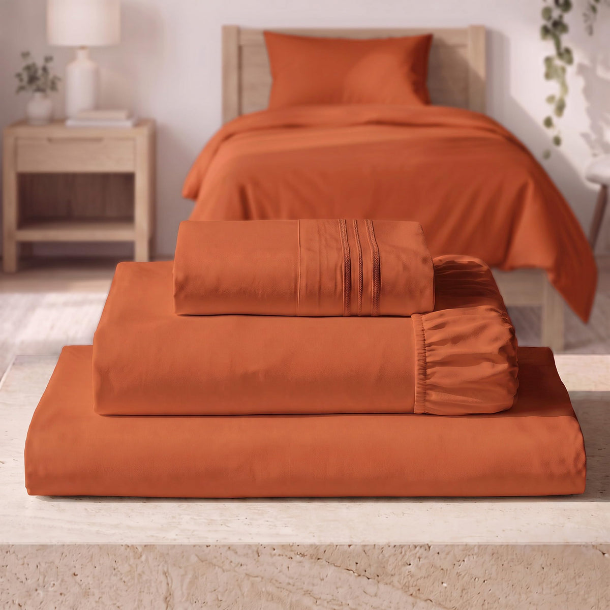 Mellanni Iconic 4-Piece, Ultra Soft Sheet Set (Queen, White)