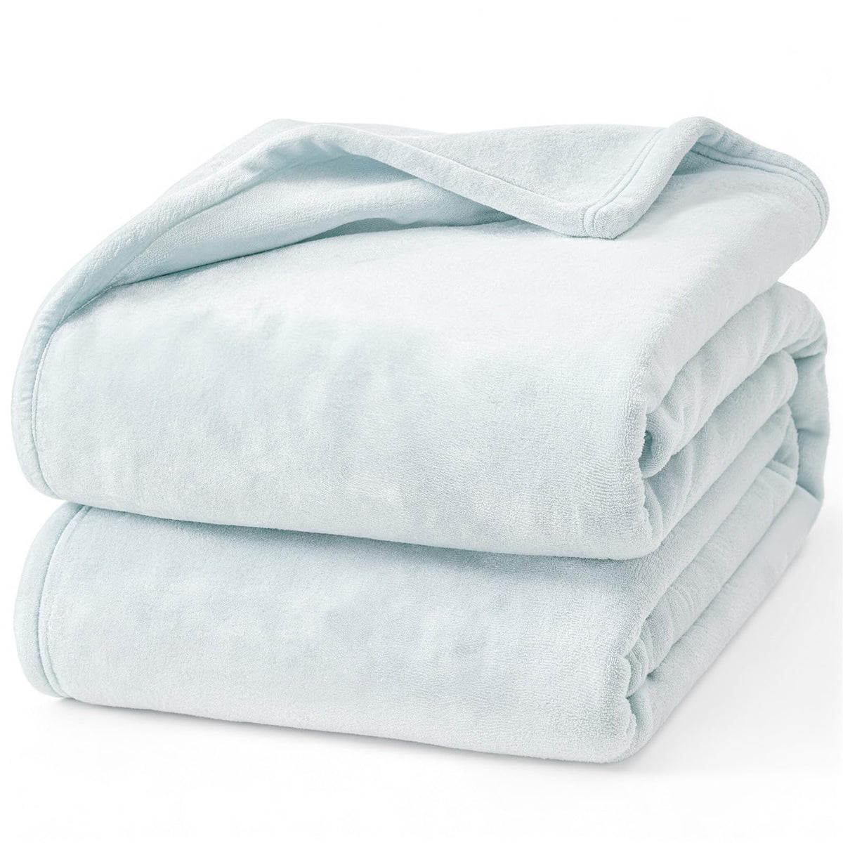 Hansleep Twin Grey Fleece Blanket, Soft Flannel Bed Blanket