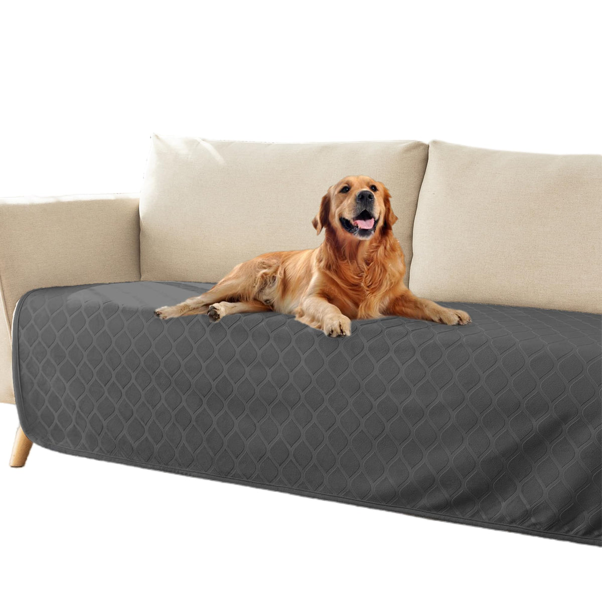 Waterproof Dog Blanket, Soft Reversible Throw for Couch & Bed Protection