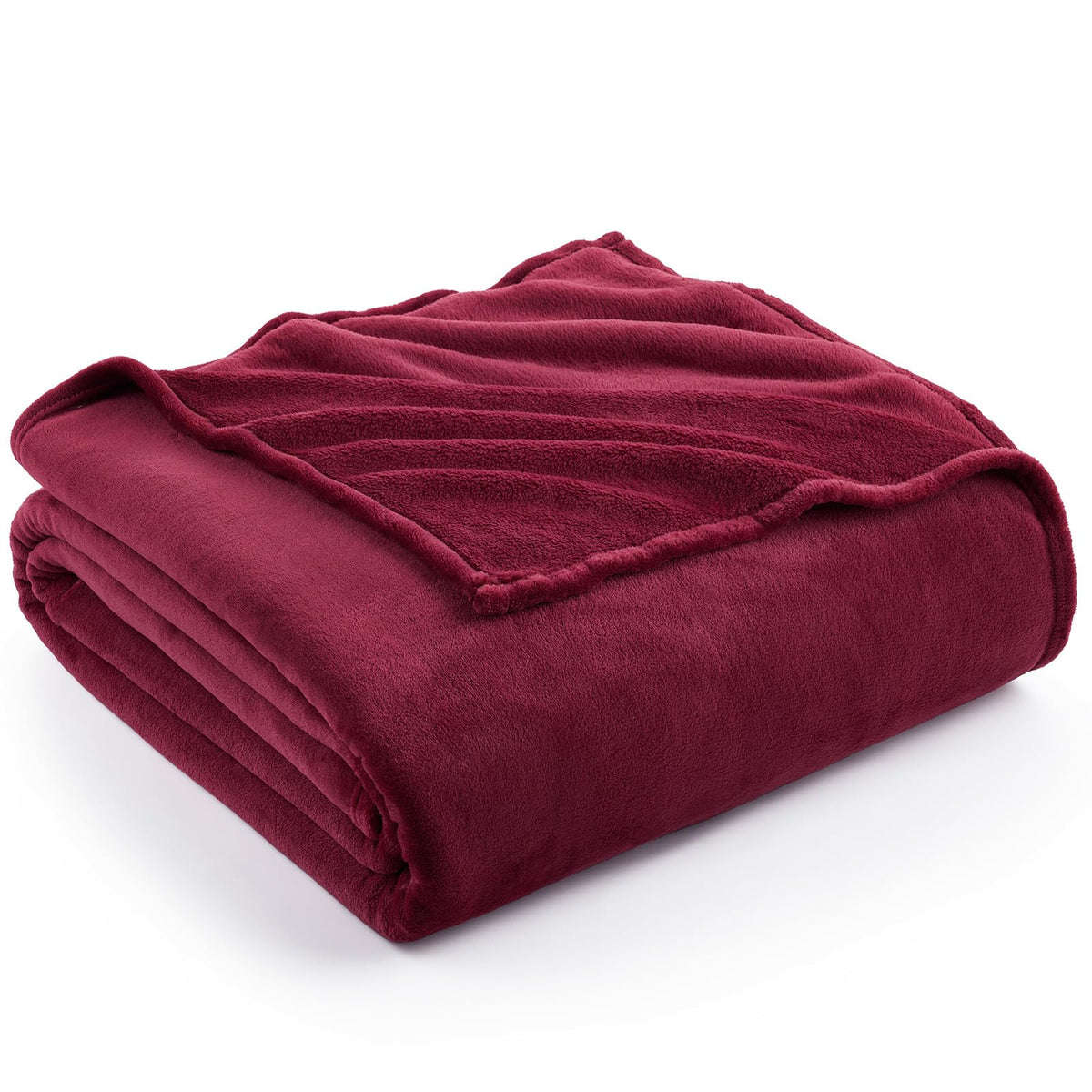 Hansleep Twin Grey Fleece Blanket, Soft Flannel Bed Blanket