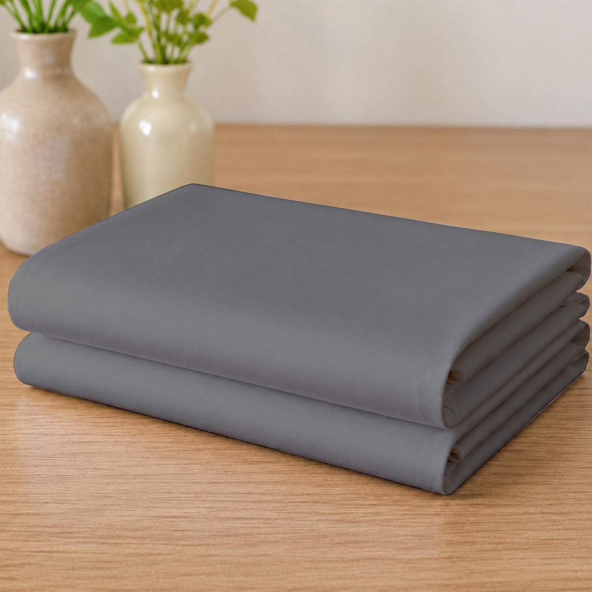 Mattress-Homes Flat Sheets Only Queen Size 100% Cotton Top Sheet 1PC Cool & Breathable Luxury Hotel Quality Flat Sheet Only, Bed Sheets White Solid