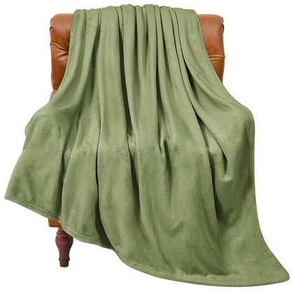 BEDELITE Fleece Blanket Soft Plush Throw for Couch Black 50"x60"