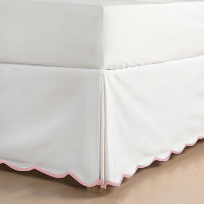 HIG Chic 14'' Queen BedSkirts Scallop Edge Pleated Dust Ruffle