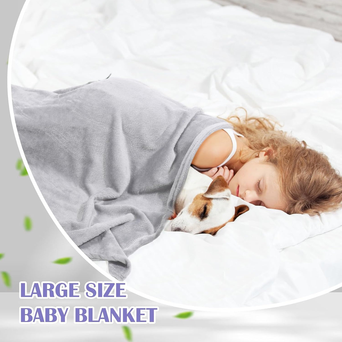 Breling 10 Pcs Cot Blanket Toddler Daycare Nap Blanket for Kids 39 x 47 Inch Fleece Baby Warm Fluffy Cozy Rest Time Supplies for Classroom, Preschool, Daycare or Nursery(Dark Gray)