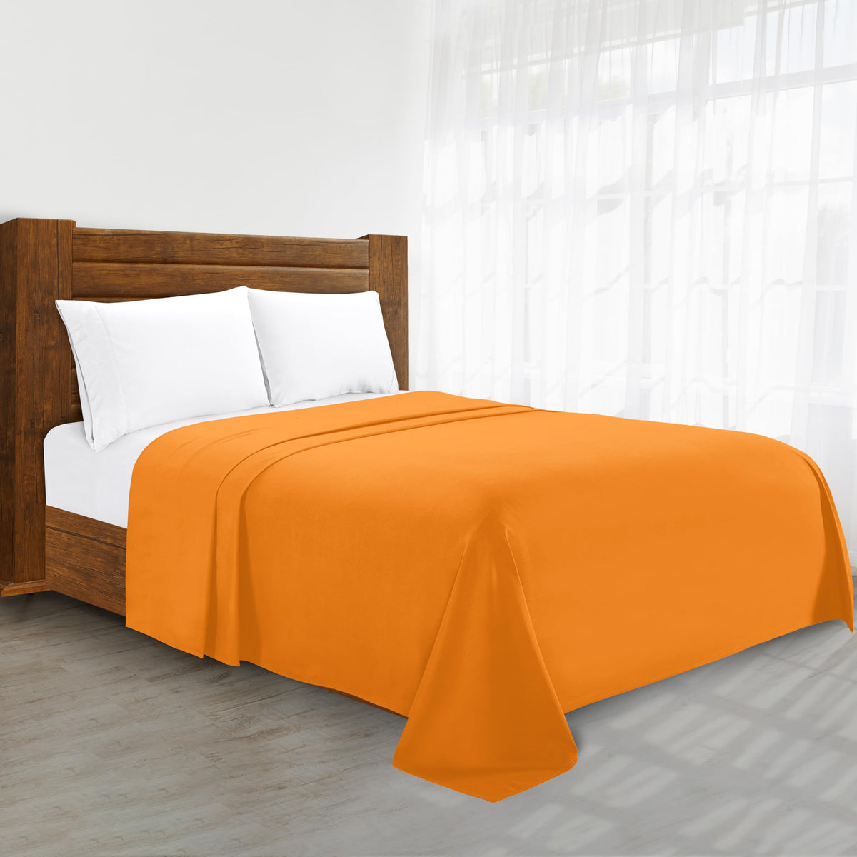 Luxury Flat Sheet on Amazon Elegant Comfort Wrinkle-Free 1500 Premier Hotel Quality 1-Piece Flat Sheet, Queen Size, White