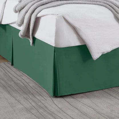 Nestl Linen Bed Skirt Queen Size - Queen Bed Skirt 14 Inch Drop - Brushed Microfiber Bed Skirts - Hotel Quality Pleated Bed Skirt - Shrinkage & Fade Resistant