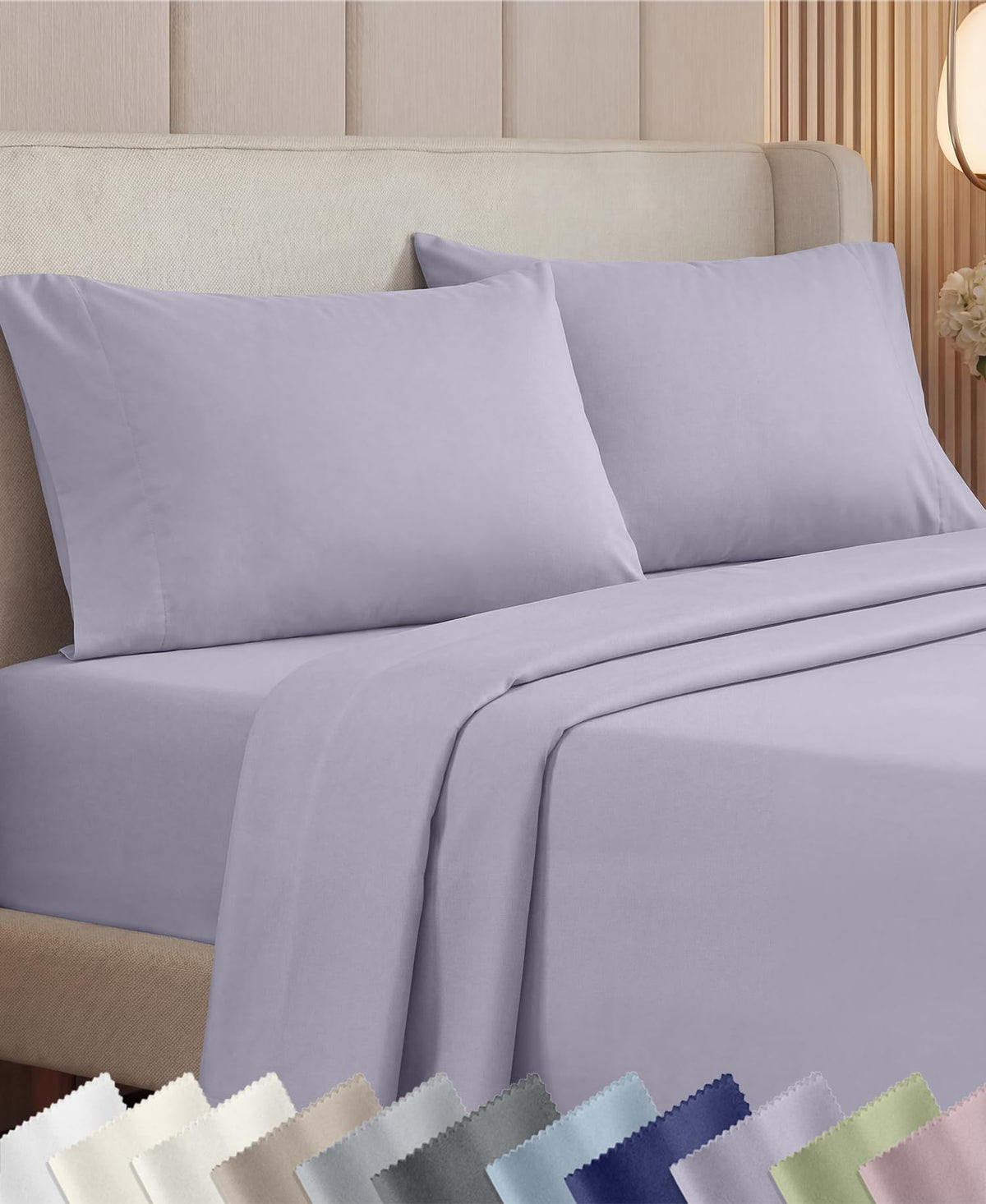 California Design Den Luxury 1000 Thread Count King Size Sheets Set