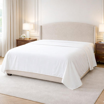 Kotton Culture 100% Egyptian Cotton 1 Pc Flat Sheet - 600 Thread Count, Soft and Crisp, Breathable, Top Sheet Only, Ultra Premium Sateen Weave Queen Bed Sheets, Cotton Flat Sheet (Chocolate)