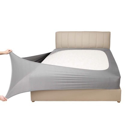 Mrs Awesome Stretch Jersey Box Spring Cover King/Cal King, White