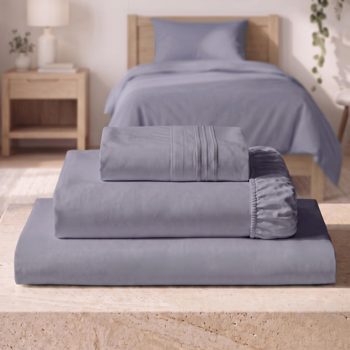 Mellanni Iconic 4-Piece, Ultra Soft Sheet Set (Queen, White)