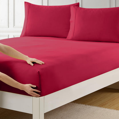 King Size Flat Sheet Only - Ultra Soft & Breathable Brushed Microfiber Top Sheet Only for King Size Beds, Denim Blue