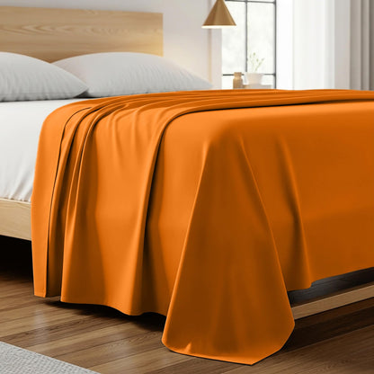 Mellanni King Size Flat Sheet - Iconic Collection Bedding