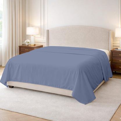 Kotton Culture 100% Egyptian Cotton 1 Pc Flat Sheet - 600 Thread Count, Soft and Crisp, Breathable, Top Sheet Only, Ultra Premium Sateen Weave Queen Bed Sheets, Cotton Flat Sheet (Chocolate)