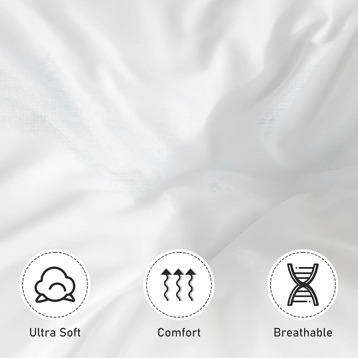 10 Pack White Flat Sheets Only Twin Size,Soft Microfiber Bedding Sheet