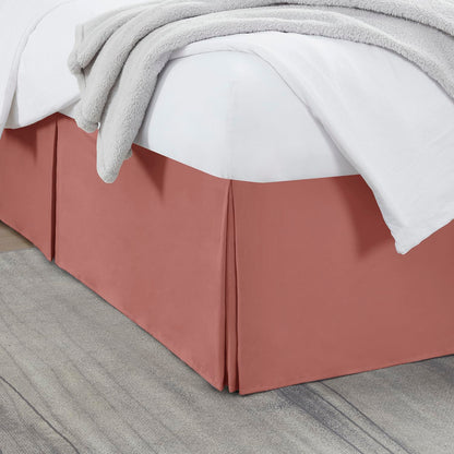 Nestl Linen Bed Skirt Queen Size - Queen Bed Skirt 14 Inch Drop - Brushed Microfiber Bed Skirts - Hotel Quality Pleated Bed Skirt - Shrinkage & Fade Resistant