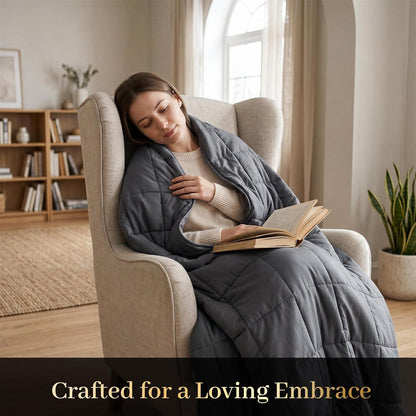 Smart Queen Weighted Blanket for Adults 60” x 80” with Box 20lbs