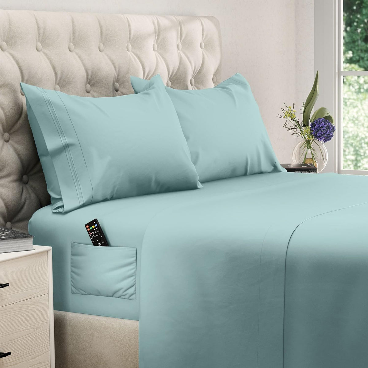 DREAMCARE King Size Sheets Set - King - Extra Deep - Gray