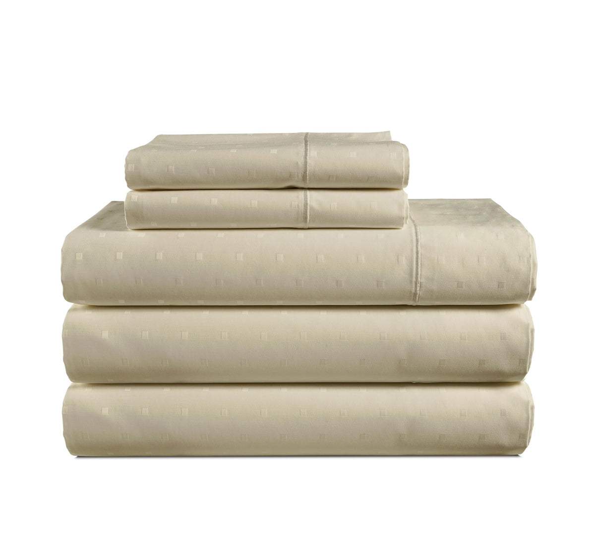 LANE LINEN 100% Egyptian Cotton Sheets King Size Silky Sateen Weave - White