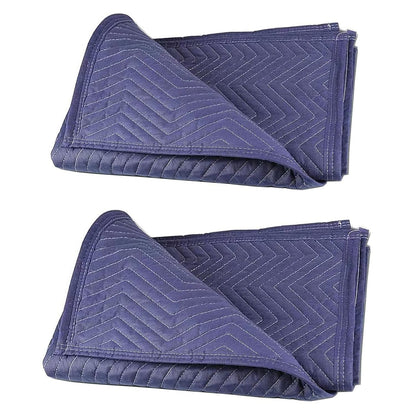 PONGHEI 2 Moving Blankets 40"x 72" Heavy Duty Packing Blankets for Moving Shipping Thick Furniture Wrapping for Moving Supplies Professional Quilted Shipping Blankets