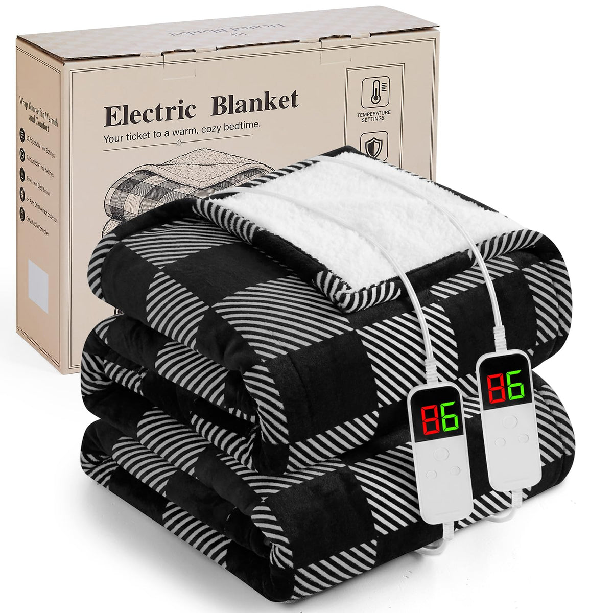 Pink Heated Blanket Electric Throw 50"X60", Heating Blanket Throw