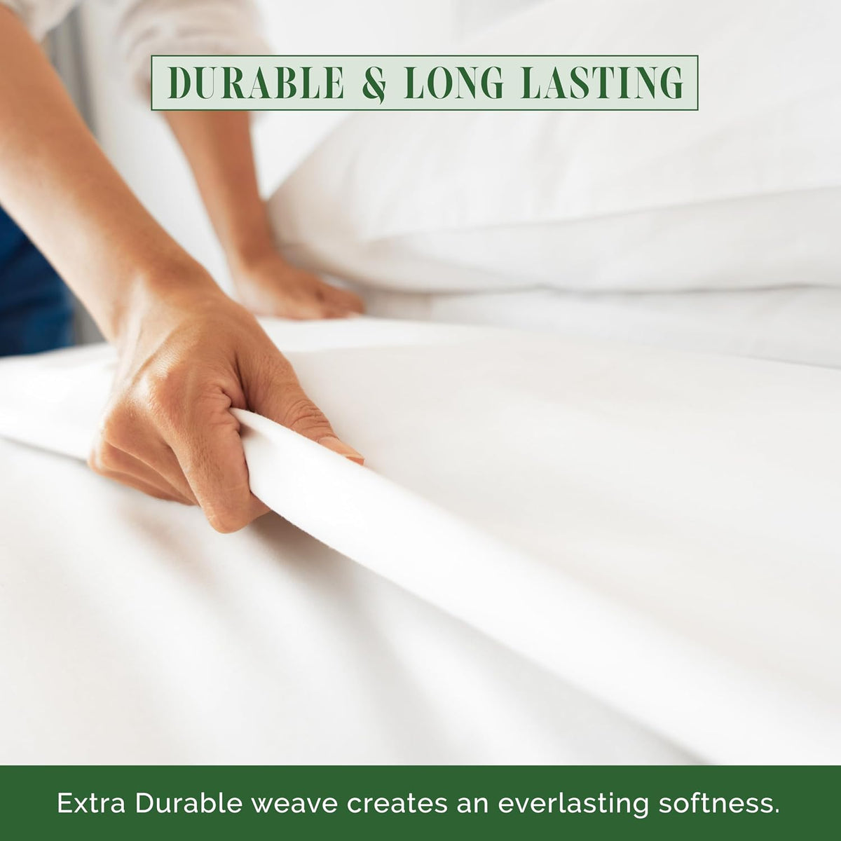 Luxury Flat Sheet on Amazon Elegant Comfort Wrinkle-Free 1500 Premier Hotel Quality 1-Piece Flat Sheet, Queen Size, White
