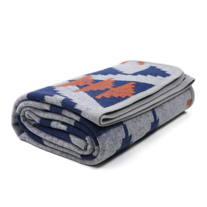 ACUSHLA Merino Wool Camping Blanket Warm Outdoor Travel Throw,Morocco Grey