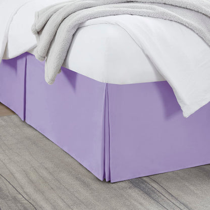 Nestl Linen Bed Skirt Queen Size - Queen Bed Skirt 14 Inch Drop - Brushed Microfiber Bed Skirts - Hotel Quality Pleated Bed Skirt - Shrinkage & Fade Resistant