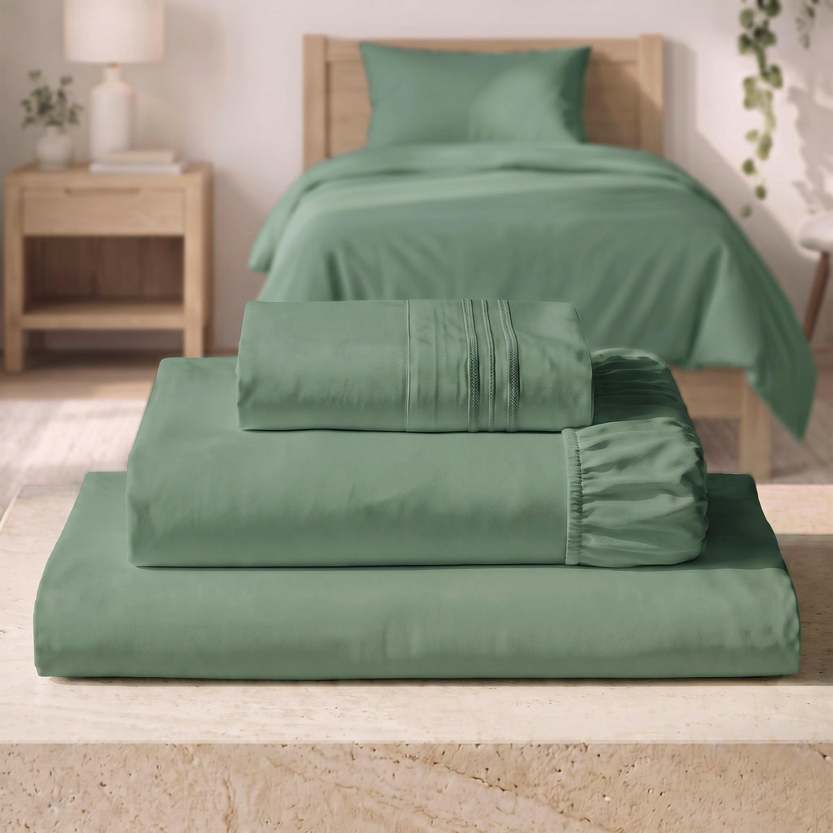 Mellanni Iconic 4-Piece, Ultra Soft Sheet Set (Queen, White)
