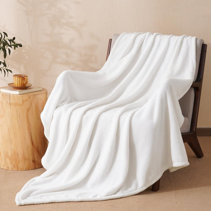 PHF Fleece Blanket King Size 108x90-300GSM Lightweight Airy Warmth, Khaki