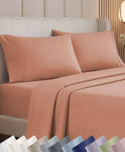 California Design Den Luxury 1000 Thread Count King Size Sheets Set