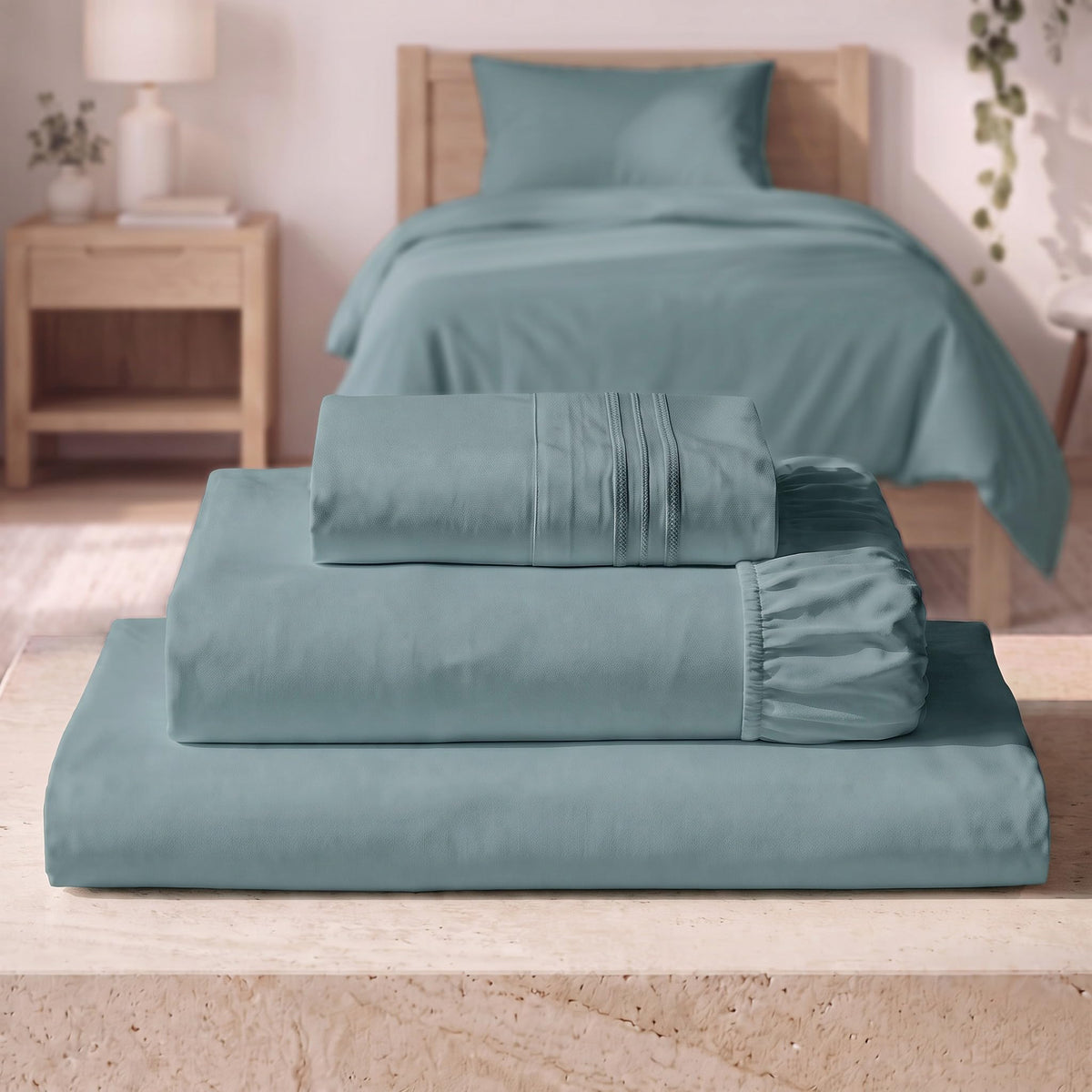 Mellanni Iconic 4-Piece, Ultra Soft Sheet Set (Queen, White)