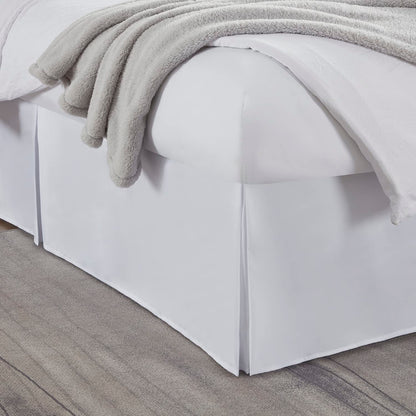 Nestl Linen Bed Skirt Queen Size - Queen Bed Skirt 14 Inch Drop - Brushed Microfiber Bed Skirts - Hotel Quality Pleated Bed Skirt - Shrinkage & Fade Resistant